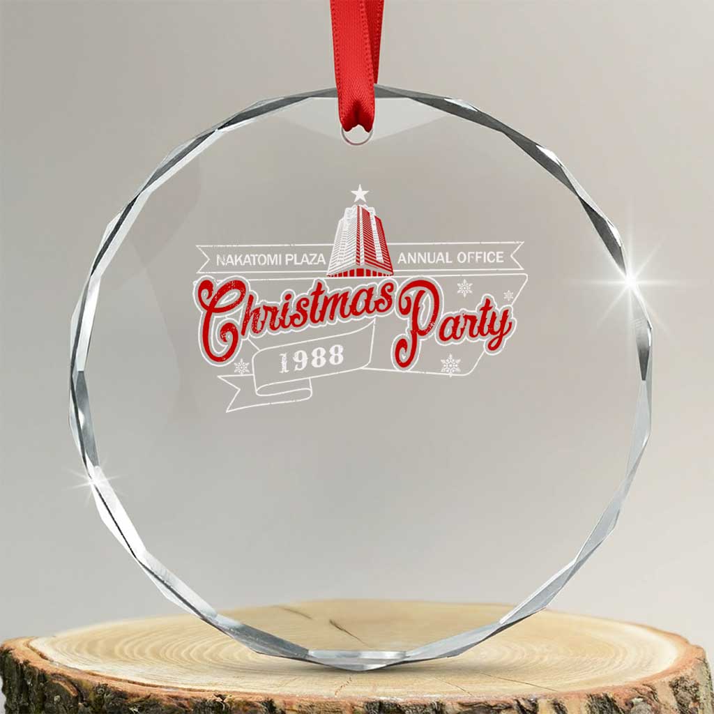 Nakatomi Plaza Christmas Party 1988 Crystal Glass Ornament TS09