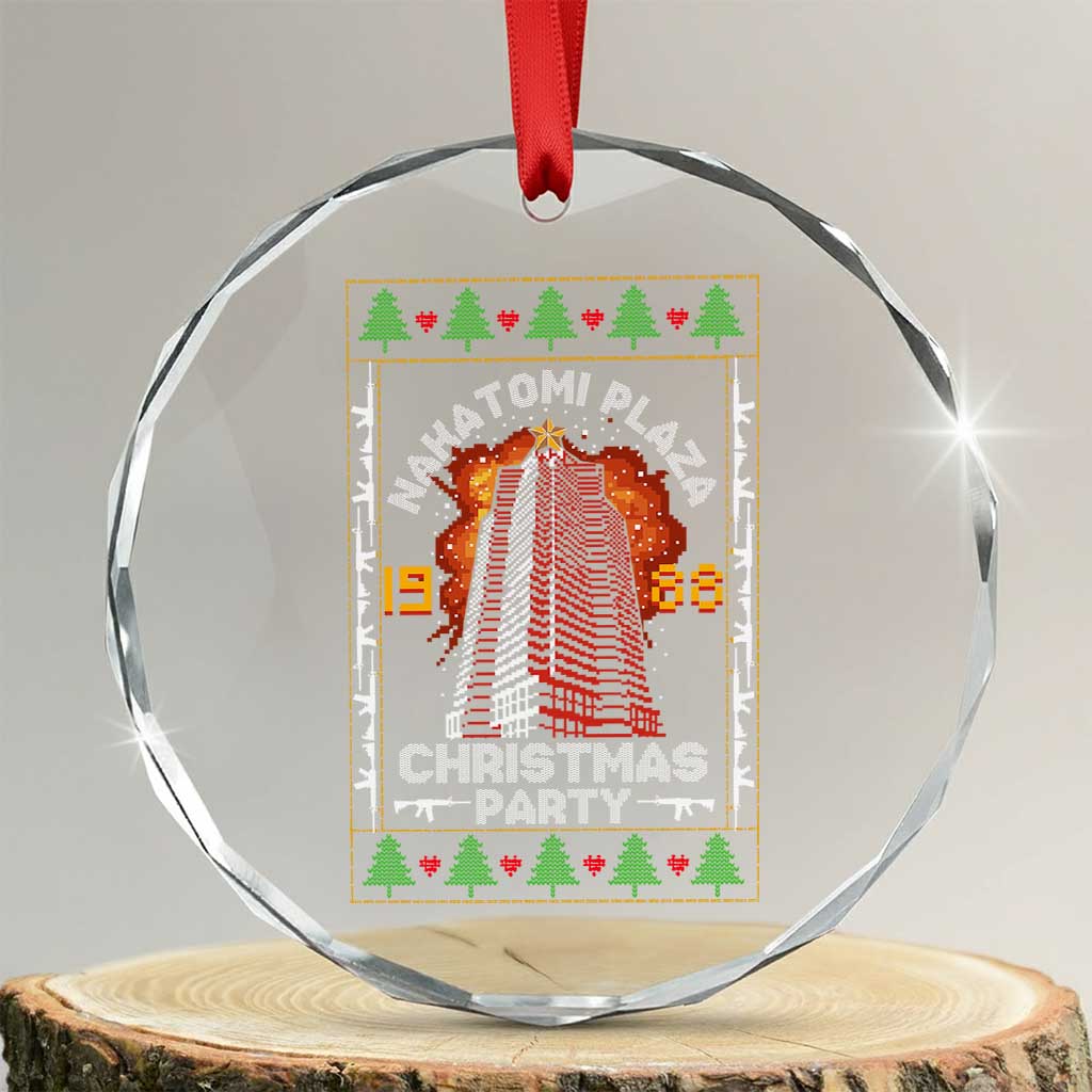 Nakatomi Plaza Christmas Party 1988 Machine Gun Crystal Glass Ornament TS09