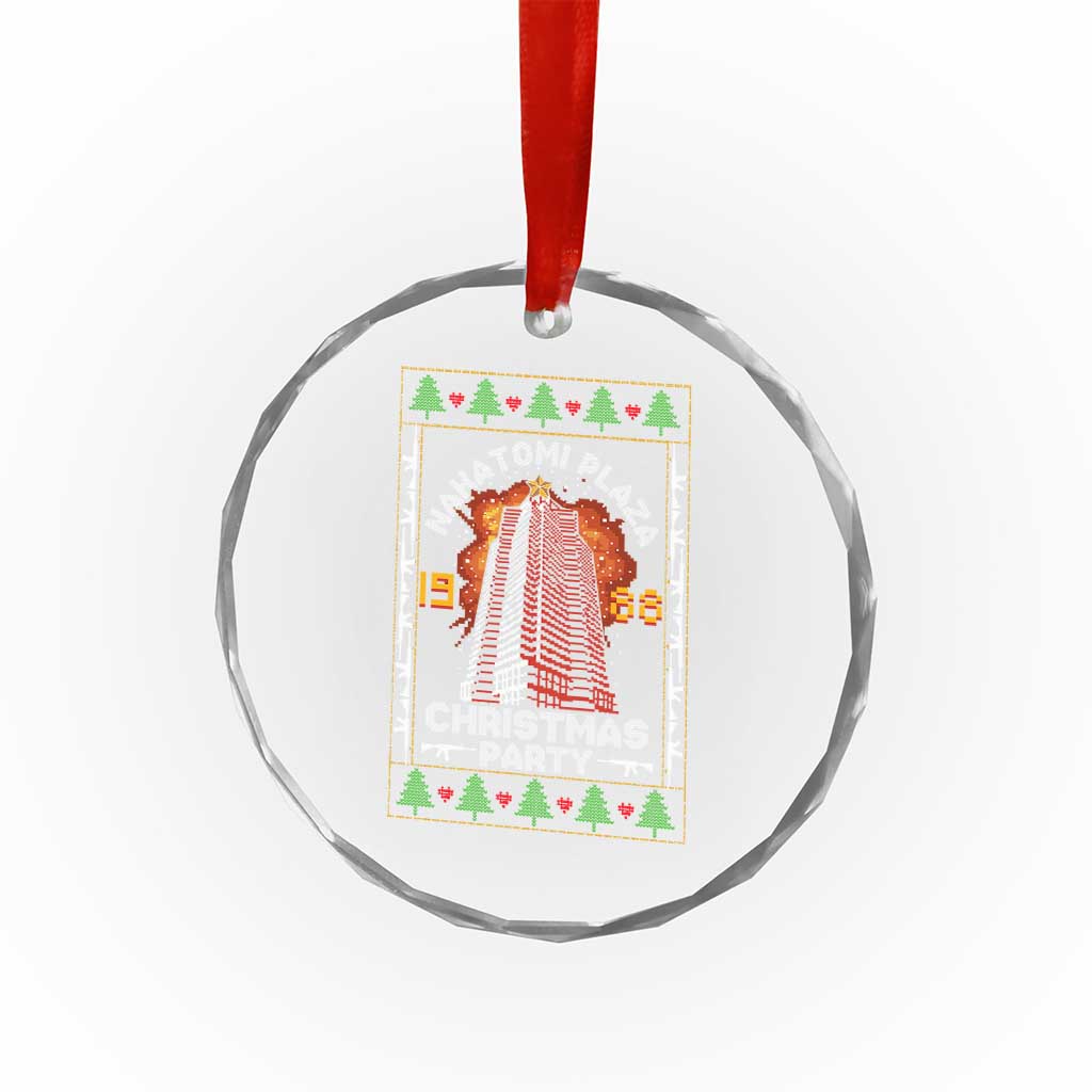 Nakatomi Plaza Christmas Party 1988 Machine Gun Crystal Glass Ornament TS09