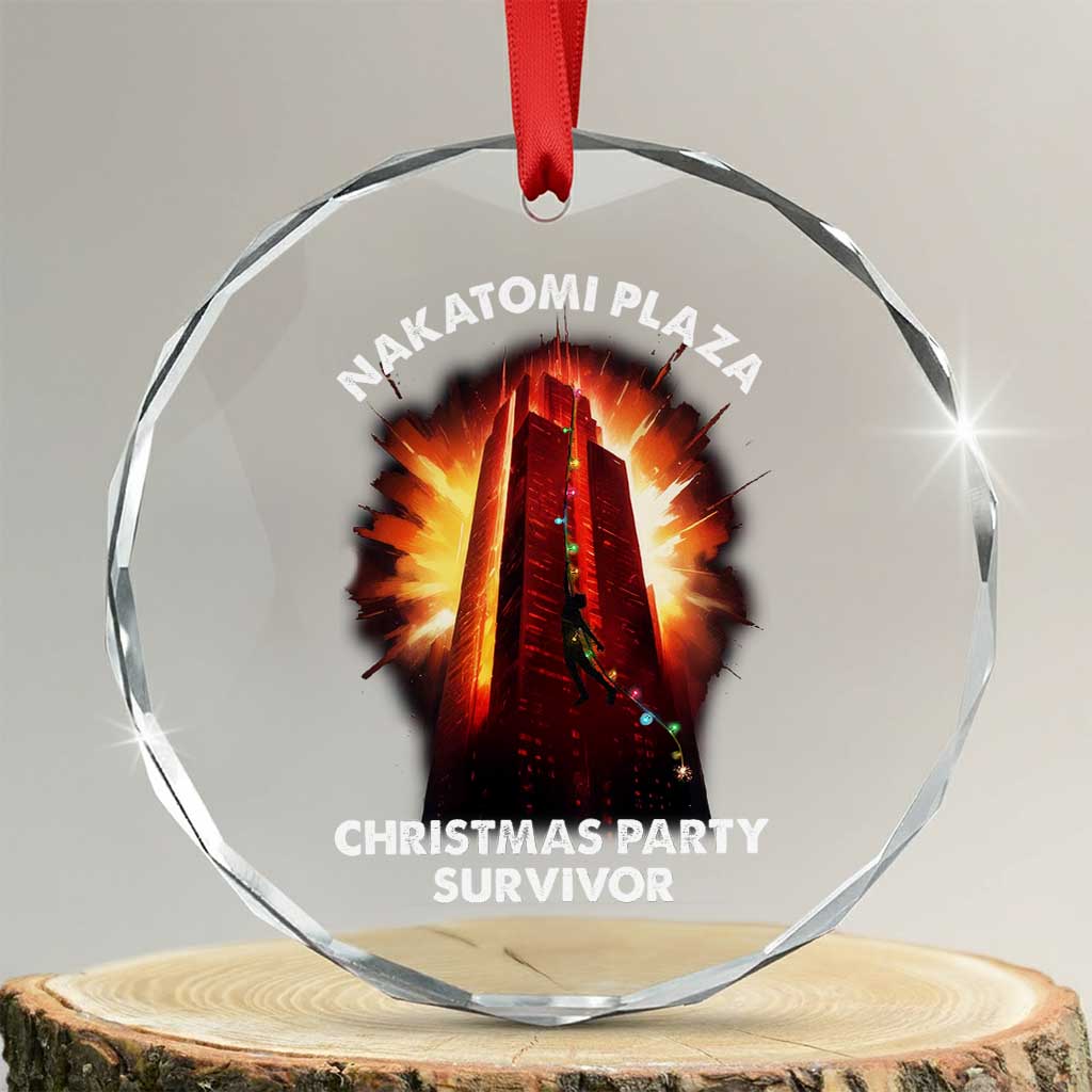 Nakatomi Plaza Christmas Party Survivor Crystal Glass Ornament TS09