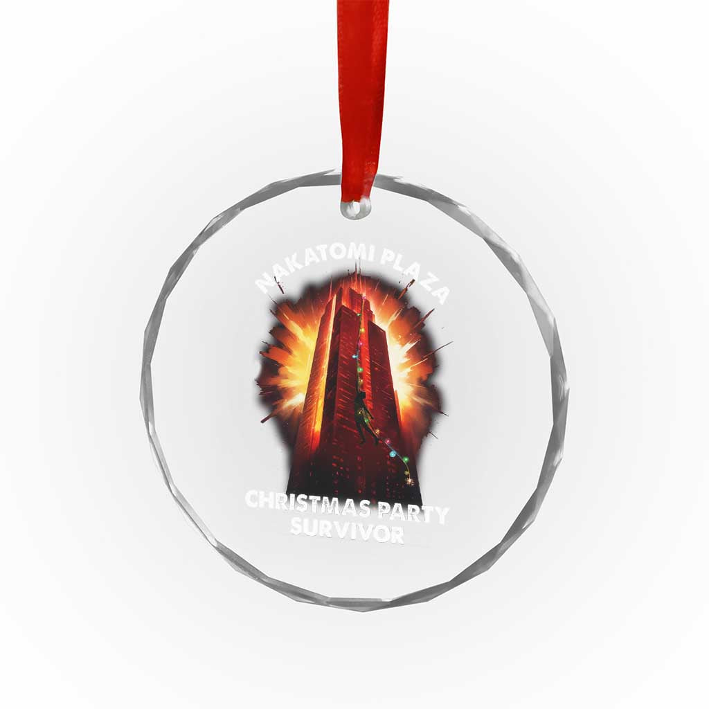 Nakatomi Plaza Christmas Party Survivor Crystal Glass Ornament TS09