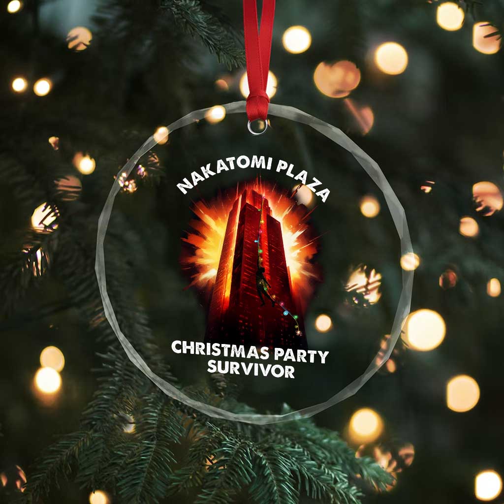Nakatomi Plaza Christmas Party Survivor Crystal Glass Ornament TS09