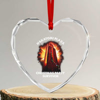 Nakatomi Plaza Christmas Party Survivor Heart Crystal Glass Ornament - Wonder Print Shop