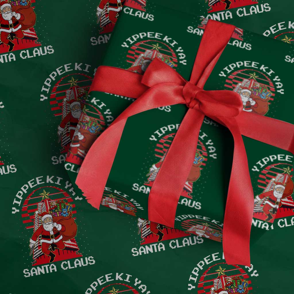 Nakatomi Plaza Christmas Wrapping Paper Roll Yippee Ki Yay Santa Claus - Wonder Print Shop