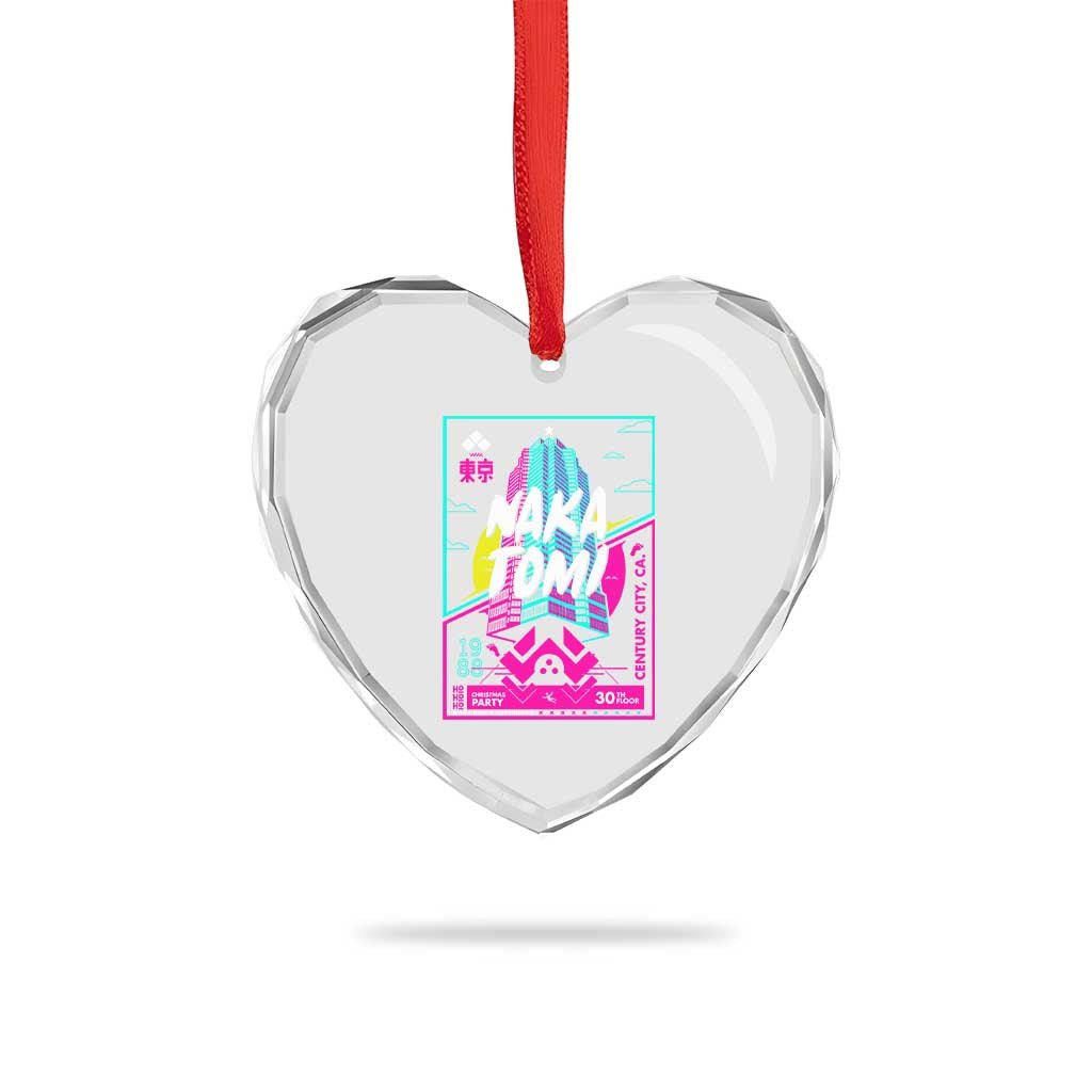 Nakatomi Plaza Heart Crystal Glass Ornament Party 1988 Christmas Jumper Xmas Funny 80's Die Movie Bruce - Wonder Print Shop