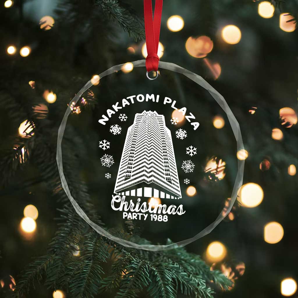 Nakatomi Plaza Party 1988 Classic Crystal Glass Ornament Xmas Gift TS10