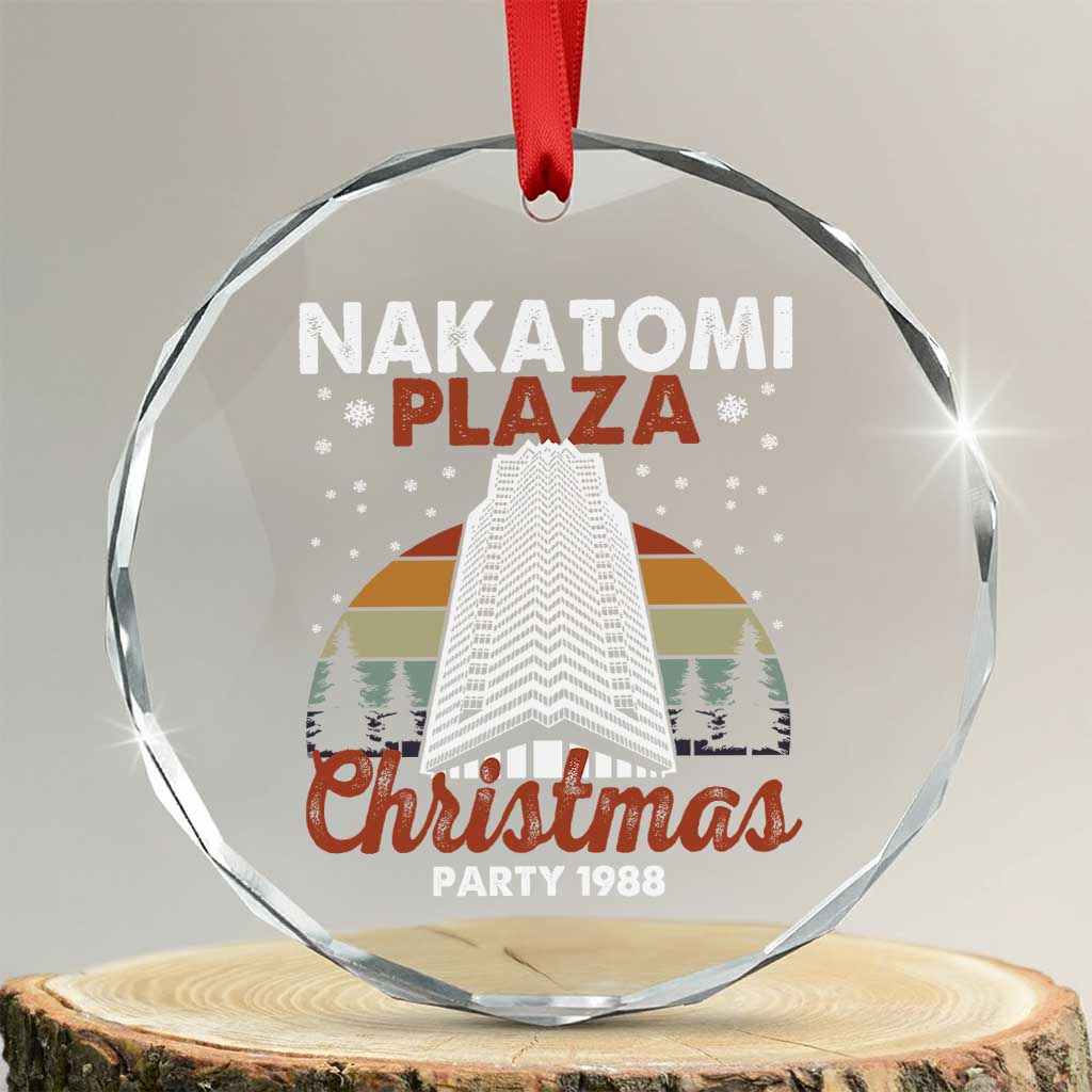 Nakatomi Plaza Party 1988 Crystal Glass Ornament Xmas Gift TS10