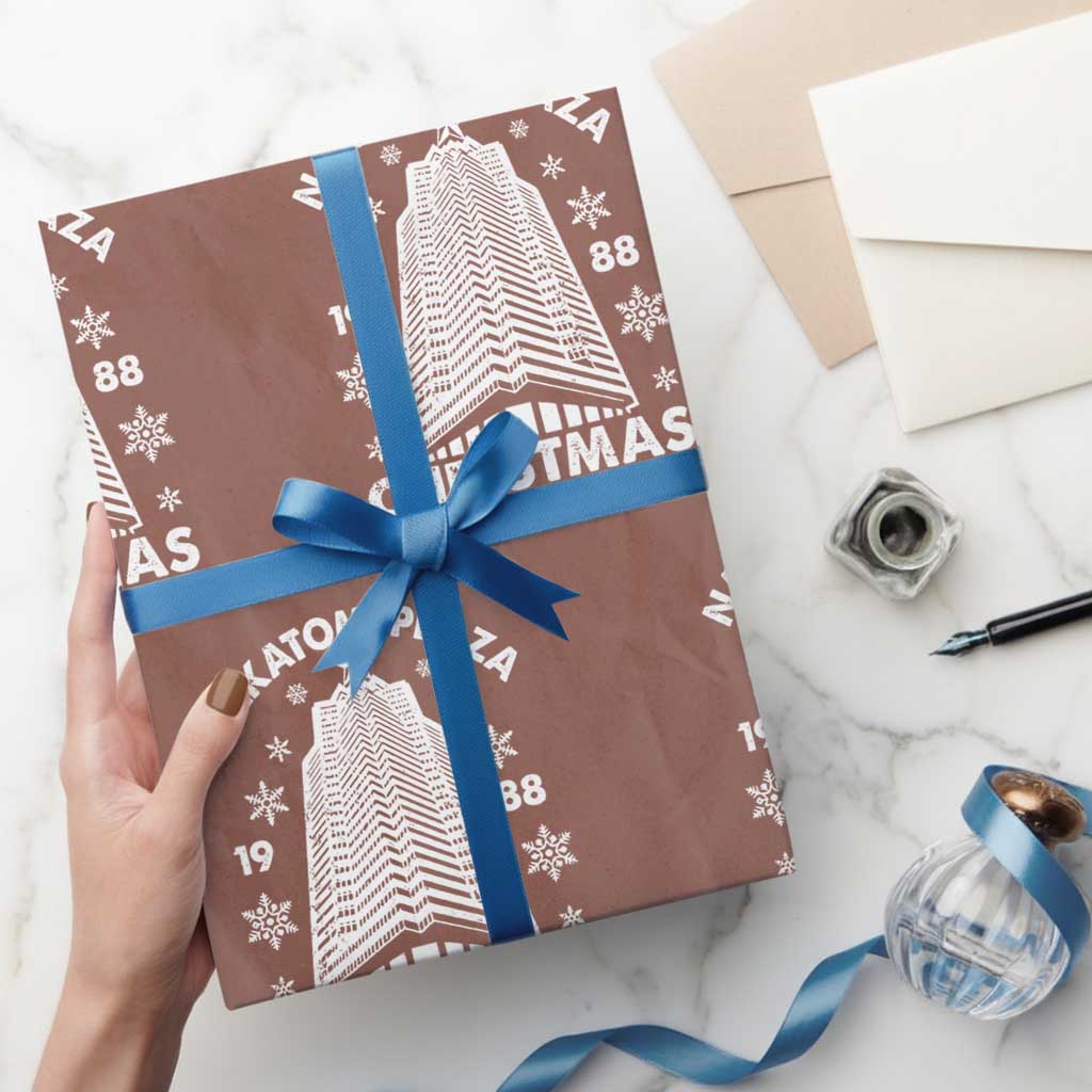 Nakatomi Plaza Wrapping Paper Roll Christmas Party 1988 Vintage Snowflake - Wonder Print Shop