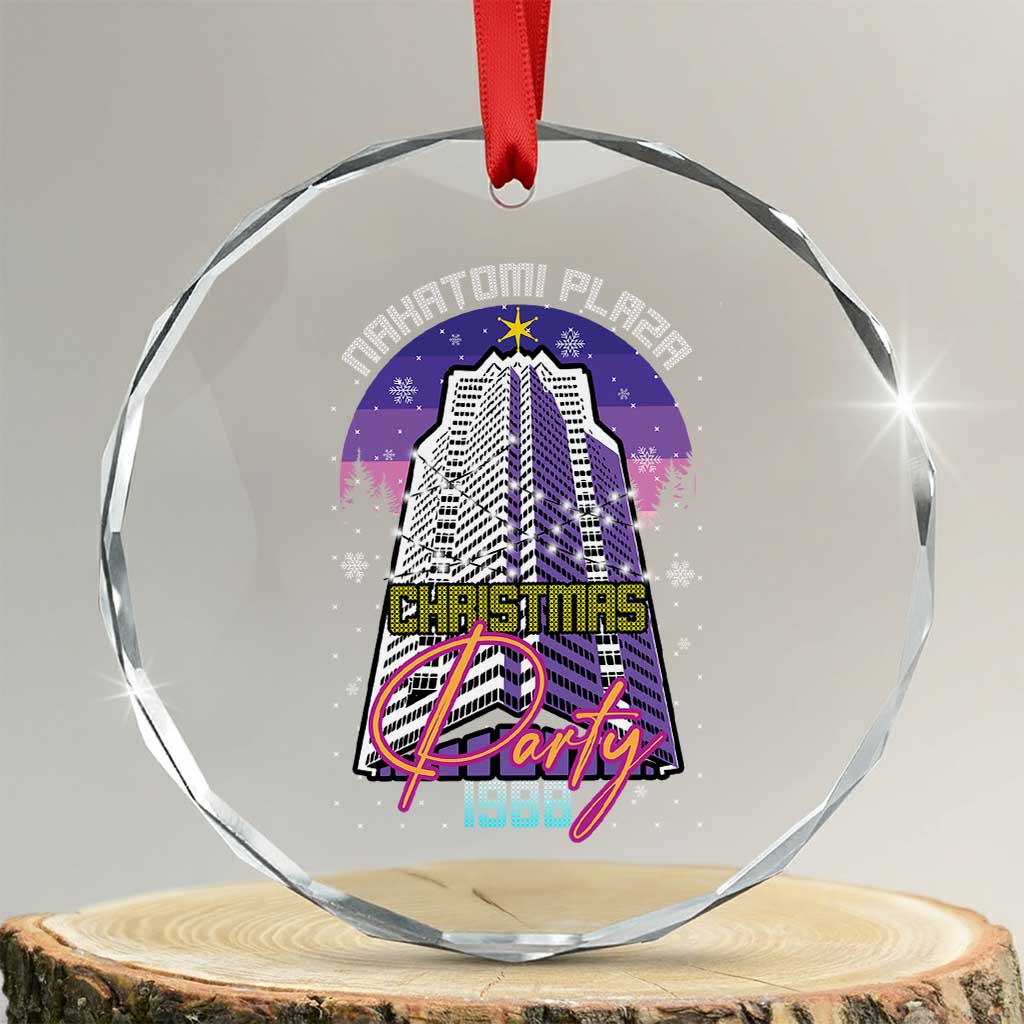 Nakatomi Plaza Xmas Party 1988 Crystal Glass Ornament Funny 80's Movie Ugly Xmas Gift TS10