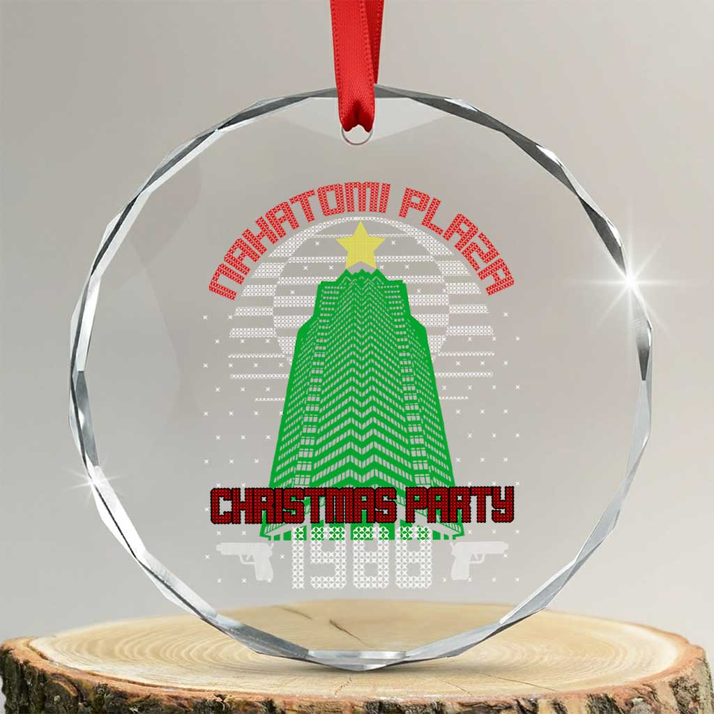 Nakatomi Plaza Xmas Party 1988 Crystal Glass Ornament Xmas Gift Funny 80's Die Movie Bruce TS10