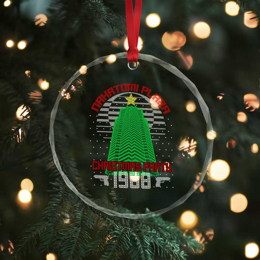 Nakatomi Plaza Xmas Party 1988 Crystal Glass Ornament Xmas Gift Funny 80's Die Movie Bruce TS10