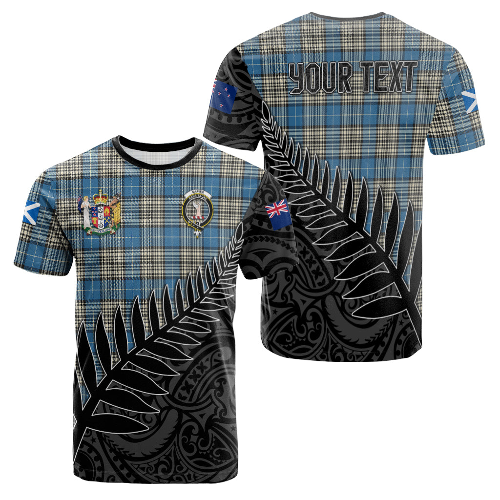 napier-ancient-tartan-family-crest-t-shirt-with-fern-leaves-and-coat-of-arm-of-nea-zealand