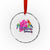 Nassau Souvenir Crystal Glass Ornament Caribbean Bahamas Beach Vacation TS10