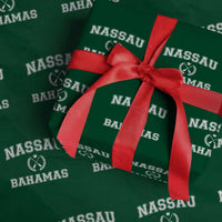 Nassau Souvenir Wrapping Paper Roll Bahamas Rowing Beach Summer Vacation - Wonder Print Shop