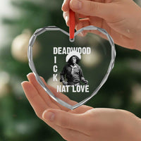 Nat Love Heart Crystal Glass Ornament Deadwood Dick Black Cowboy Western Legend Vintage - Wonder Print Shop