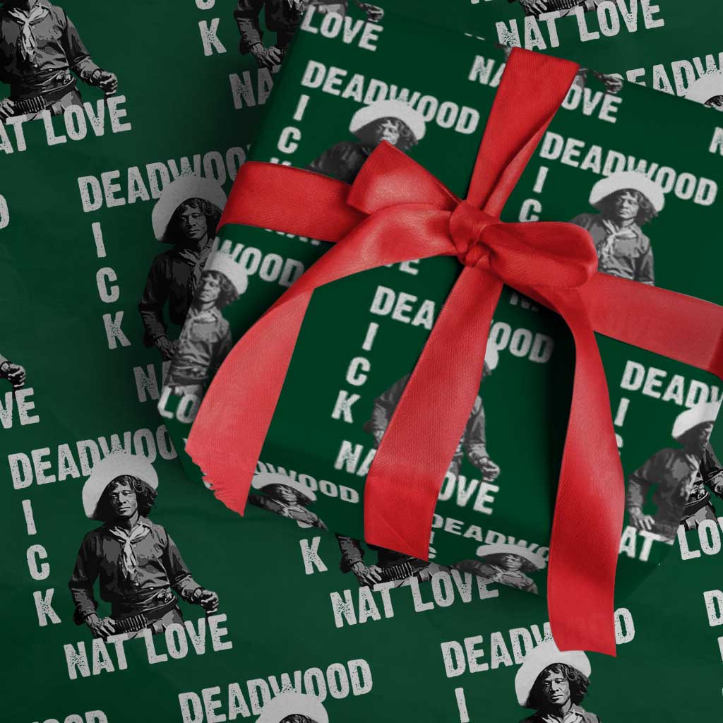 Nat Love Wrapping Paper Roll Deadwood Dick Black Cowboy Western Legend Vintage - Wonder Print Shop