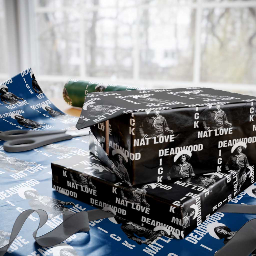 Nat Love Wrapping Paper Roll Deadwood Dick Black Cowboy Western Legend Vintage - Wonder Print Shop