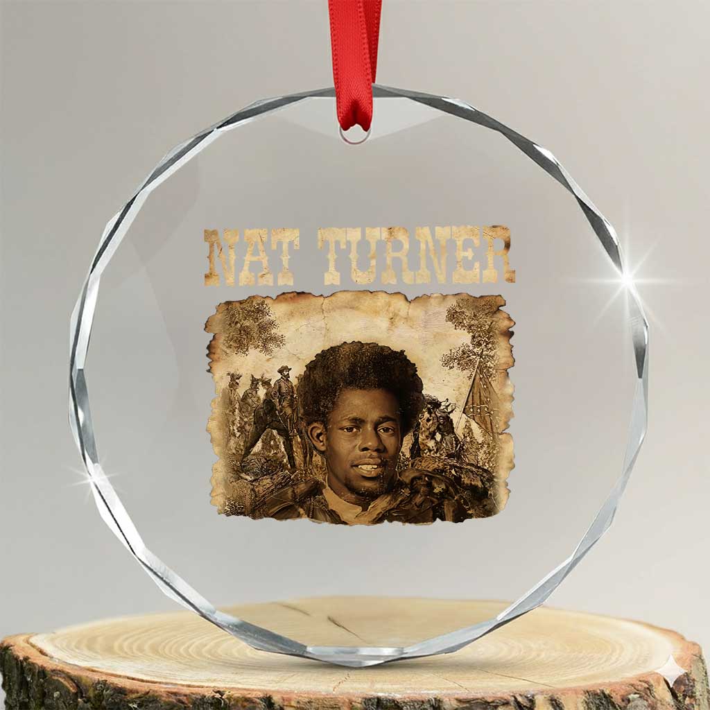 Nat Turner Crystal Glass Ornament Black History African American