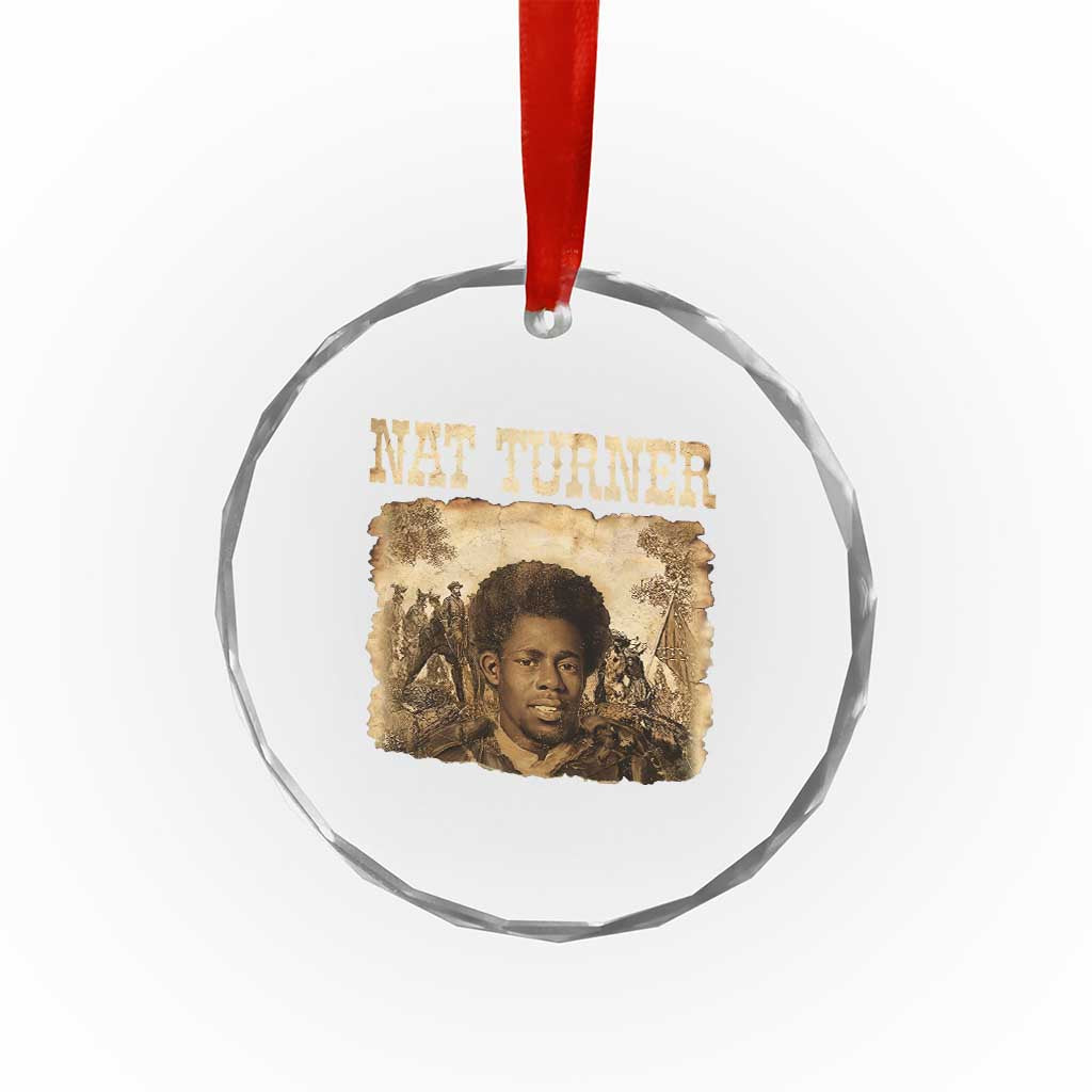 Nat Turner Crystal Glass Ornament Black History African American