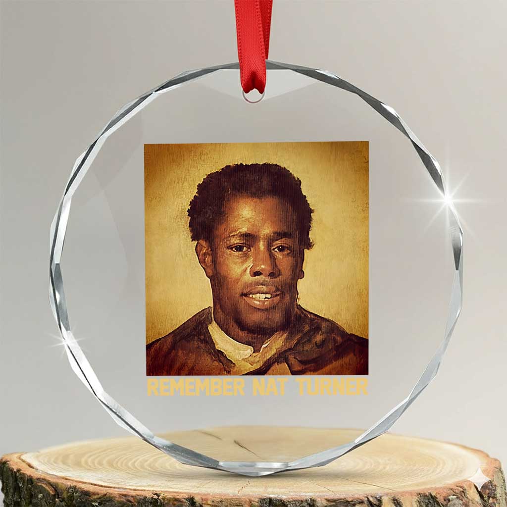Nat Turner Crystal Glass Ornament Black History Month