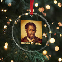 Nat Turner Crystal Glass Ornament Black History Month