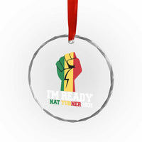 Nat Turner Quote Crystal Glass Ornament Black History African American