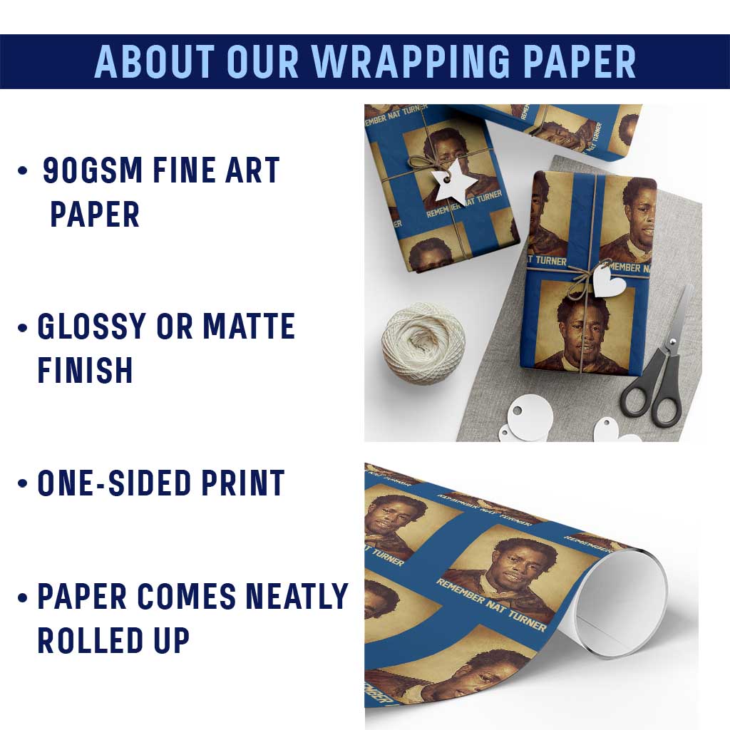 Nat Turner Wrapping Paper Roll Black History Month