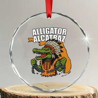 Native Alligator Alcatraz Crystal Glass Ornament Florida Gator Break The Chain TS02