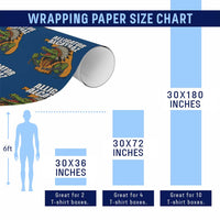 Native Alligator Alcatraz Wrapping Paper Roll Florida Gator Break The Chain - Wonder Print Shop