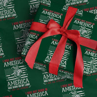 Native American Apache Wrapping Paper Roll I Was Not Born In America - Wonder Print Shop