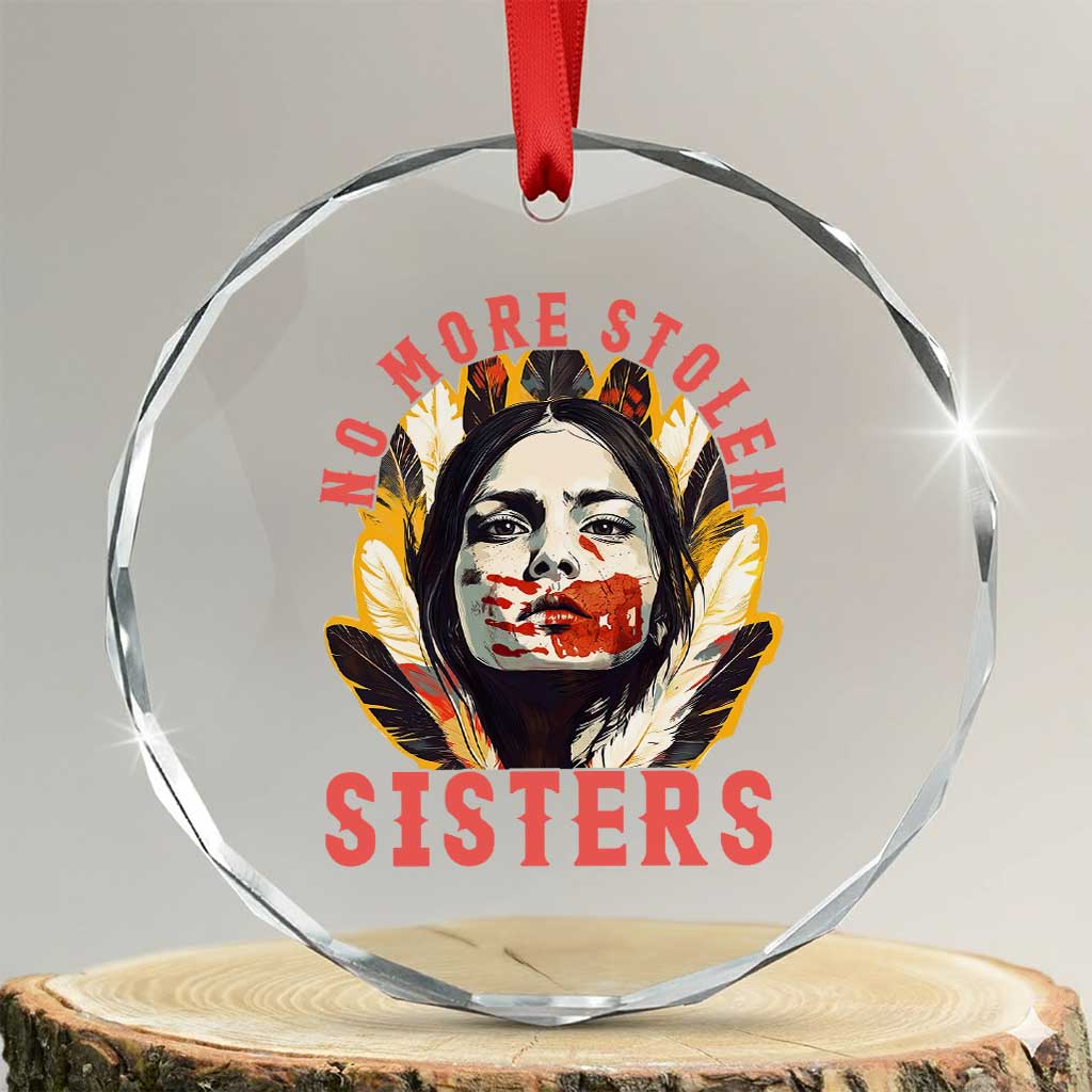 Native American Awareness Gift Crystal Glass Ornament No More Stolen Sisters MMIW Support