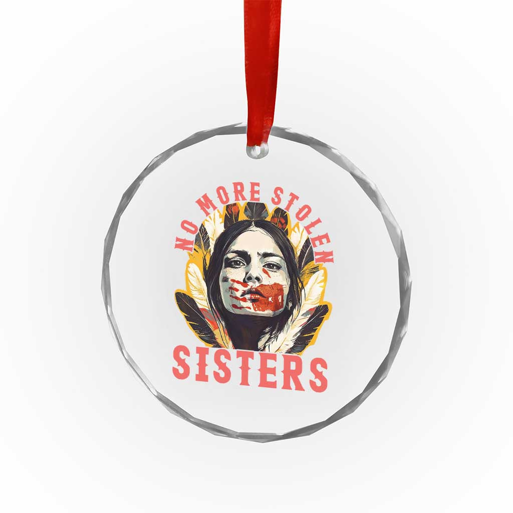 Native American Awareness Gift Crystal Glass Ornament No More Stolen Sisters MMIW Support