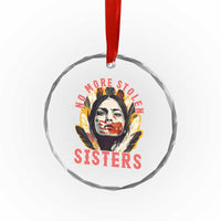 Native American Awareness Gift Crystal Glass Ornament No More Stolen Sisters MMIW Support