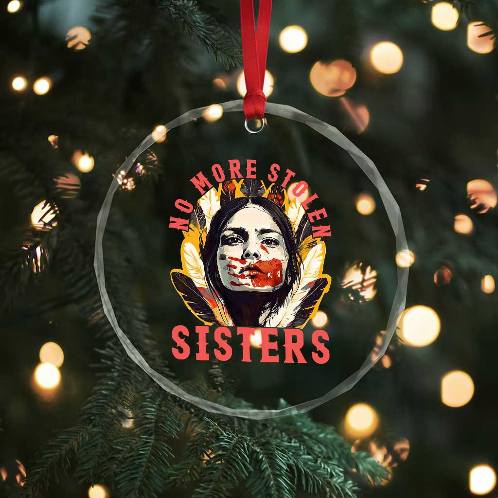 Native American Awareness Gift Crystal Glass Ornament No More Stolen Sisters MMIW Support