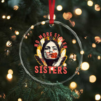 Native American Awareness Gift Crystal Glass Ornament No More Stolen Sisters MMIW Support