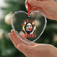 Native American Awareness Gift Heart Crystal Glass Ornament No More Stolen Sisters MMIW Support