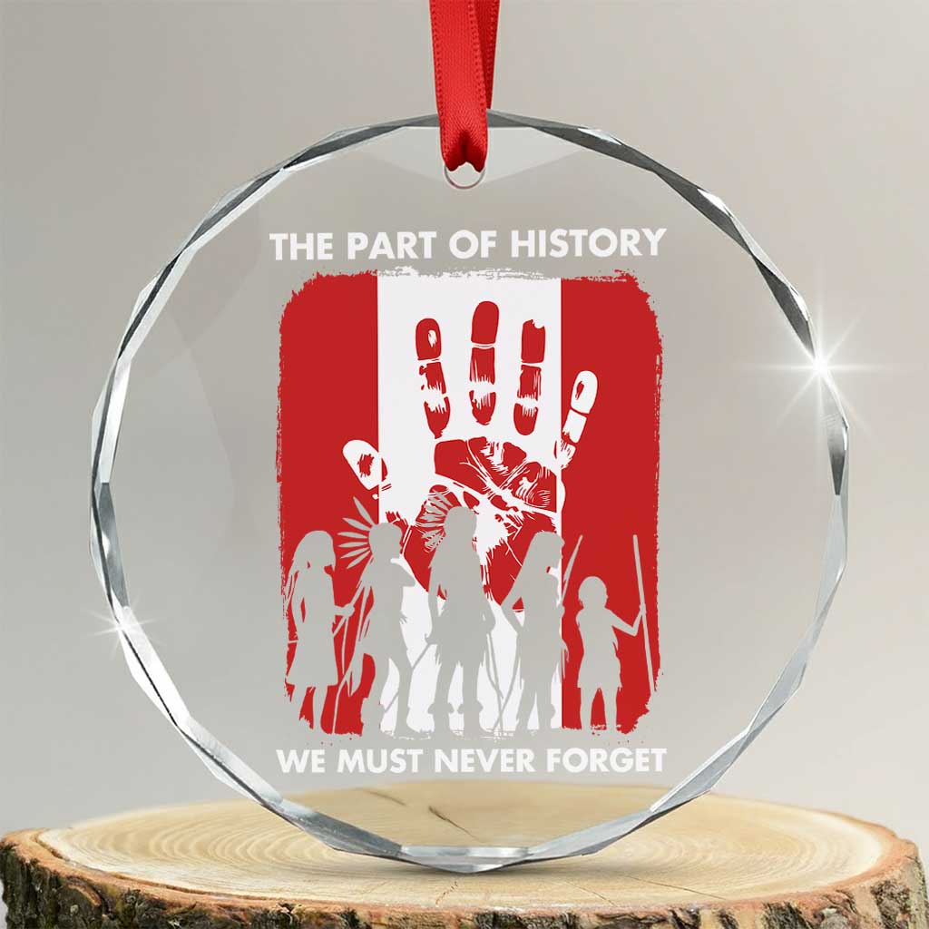 Native American Child Idian Crystal Glass Ornament The Part Of History We Must Never Forget - Wonder Print Shop
