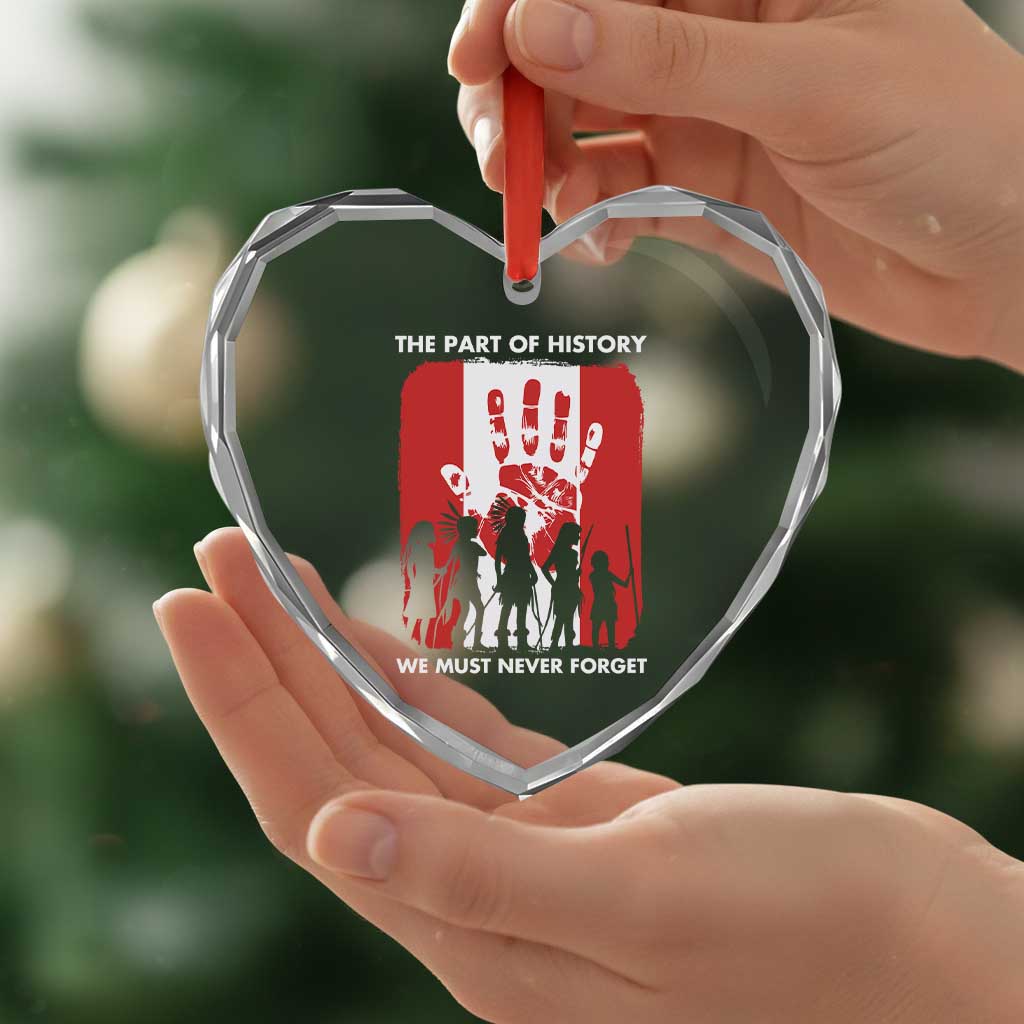 Native American Child Idian Heart Crystal Glass Ornament The Part Of History We Must Never Forget - Wonder Print Shop
