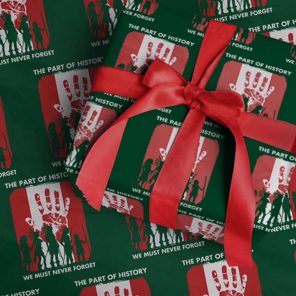 Native American Child Idian Wrapping Paper Roll The Part Of History We Must Never Forget - Wonder Print Shop