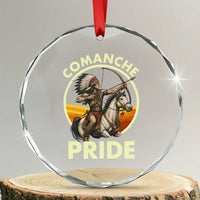 Native American Comanche Pride Indigenous People Day Crystal Glass Ornament TS14