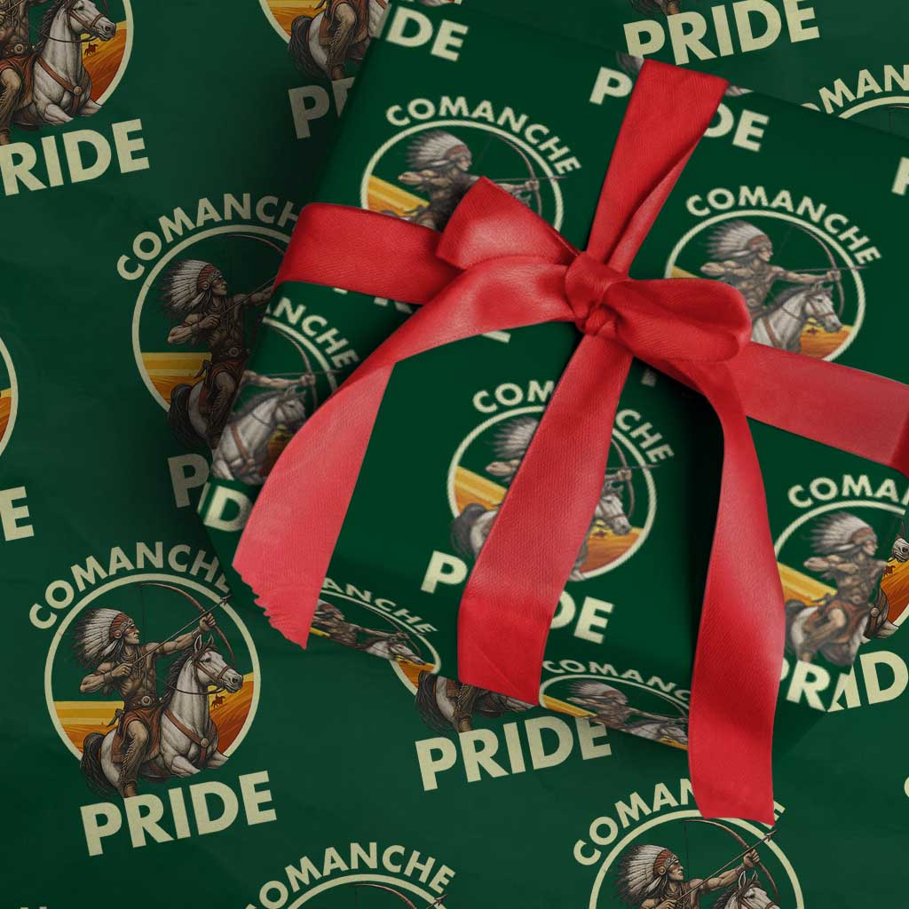Native American Comanche Pride Indigenous People Day Wrapping Paper Roll - Wonder Print Shop