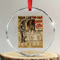 Native American Crystal Glass Ornament Indian Land For Back Now