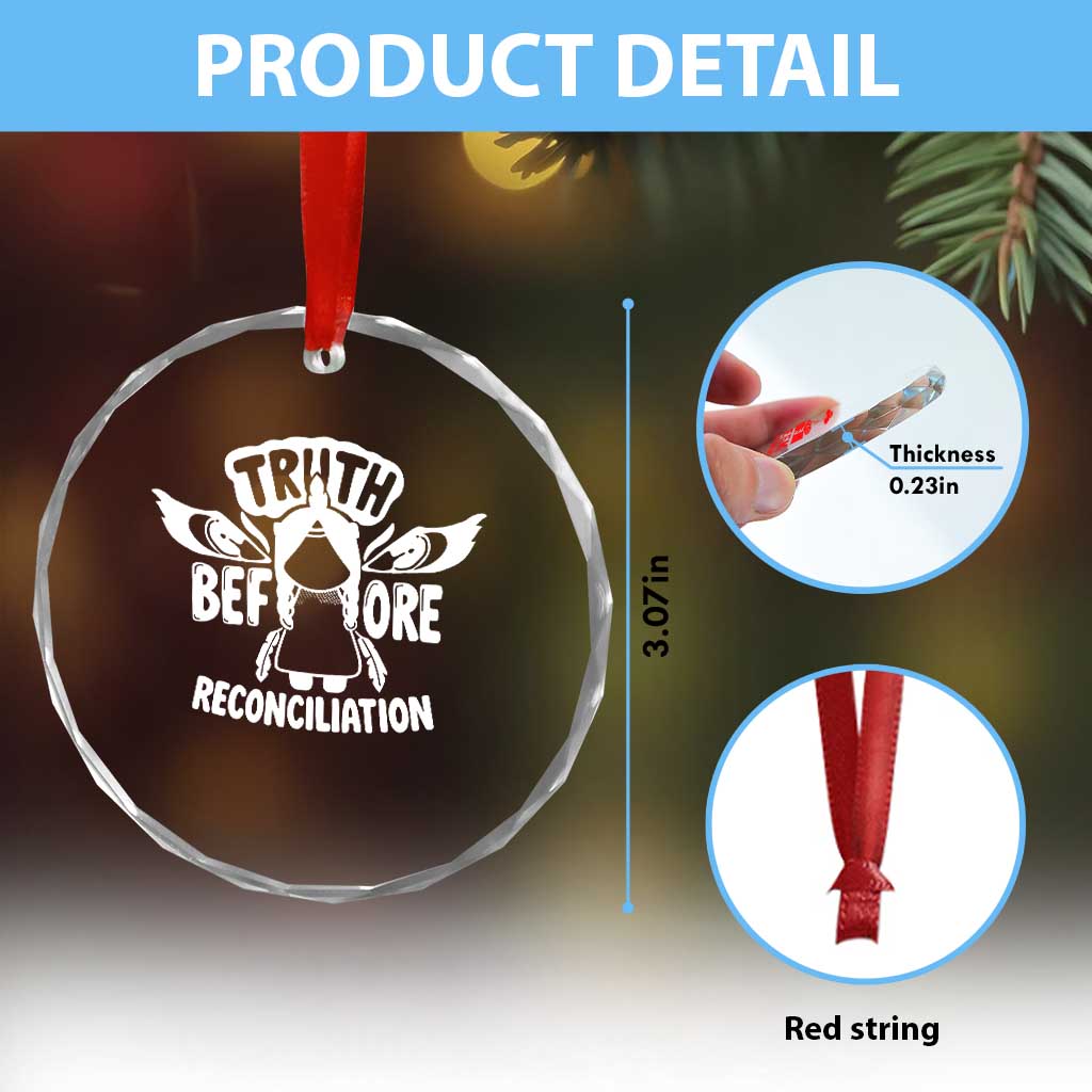 Native American Every Child Crystal Glass Ornament Truth Before Reconciliation - Wonder Print Shop
