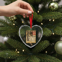 Native American Heart Crystal Glass Ornament Indian Land For Back Now