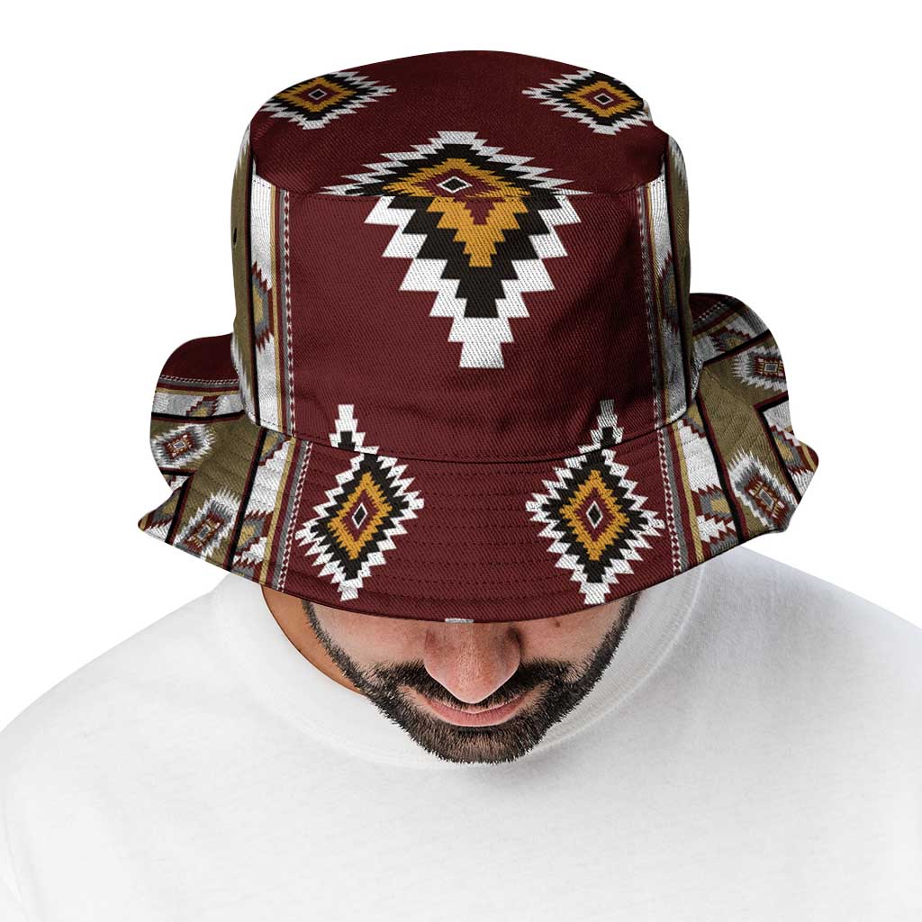 Native American Navajo Bucket Hat Tribal Pattern