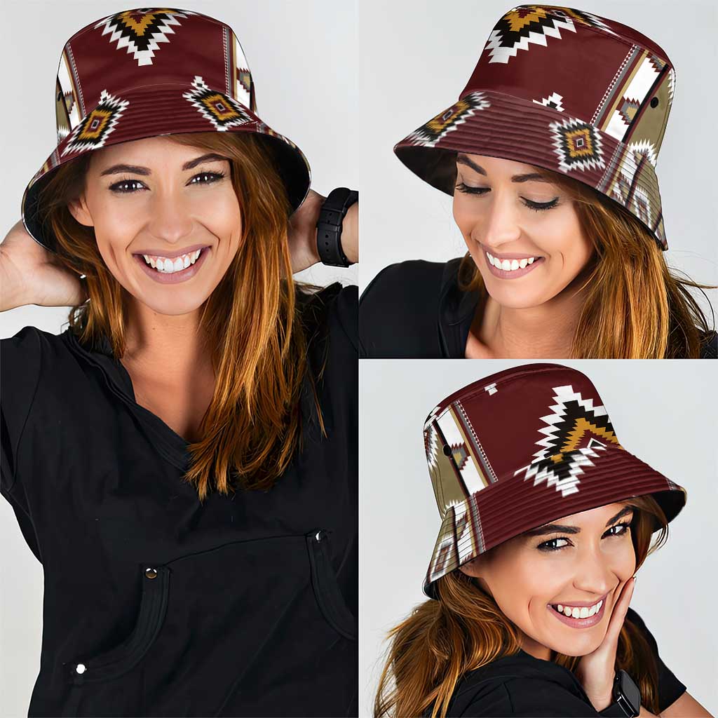 Native American Navajo Bucket Hat Tribal Pattern