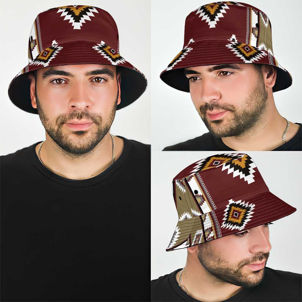 Native American Navajo Bucket Hat Tribal Pattern