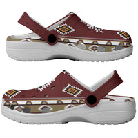 Native American Navajo Clogs Shoes Tribal Pattern