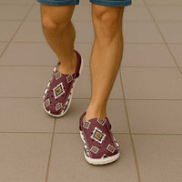Native American Navajo Clogs Shoes Tribal Pattern