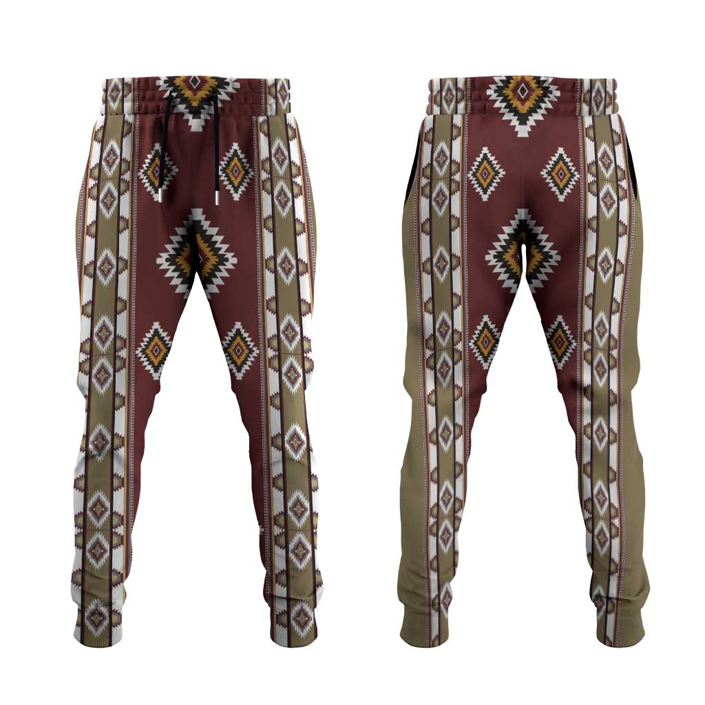 Native American Navajo Jogger Pants Tribal Pattern
